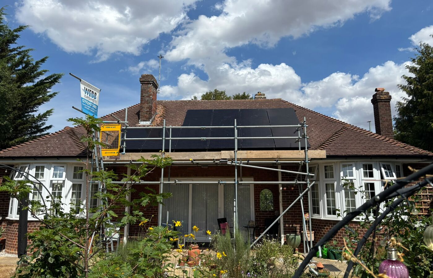 Solar installation in a conservation area