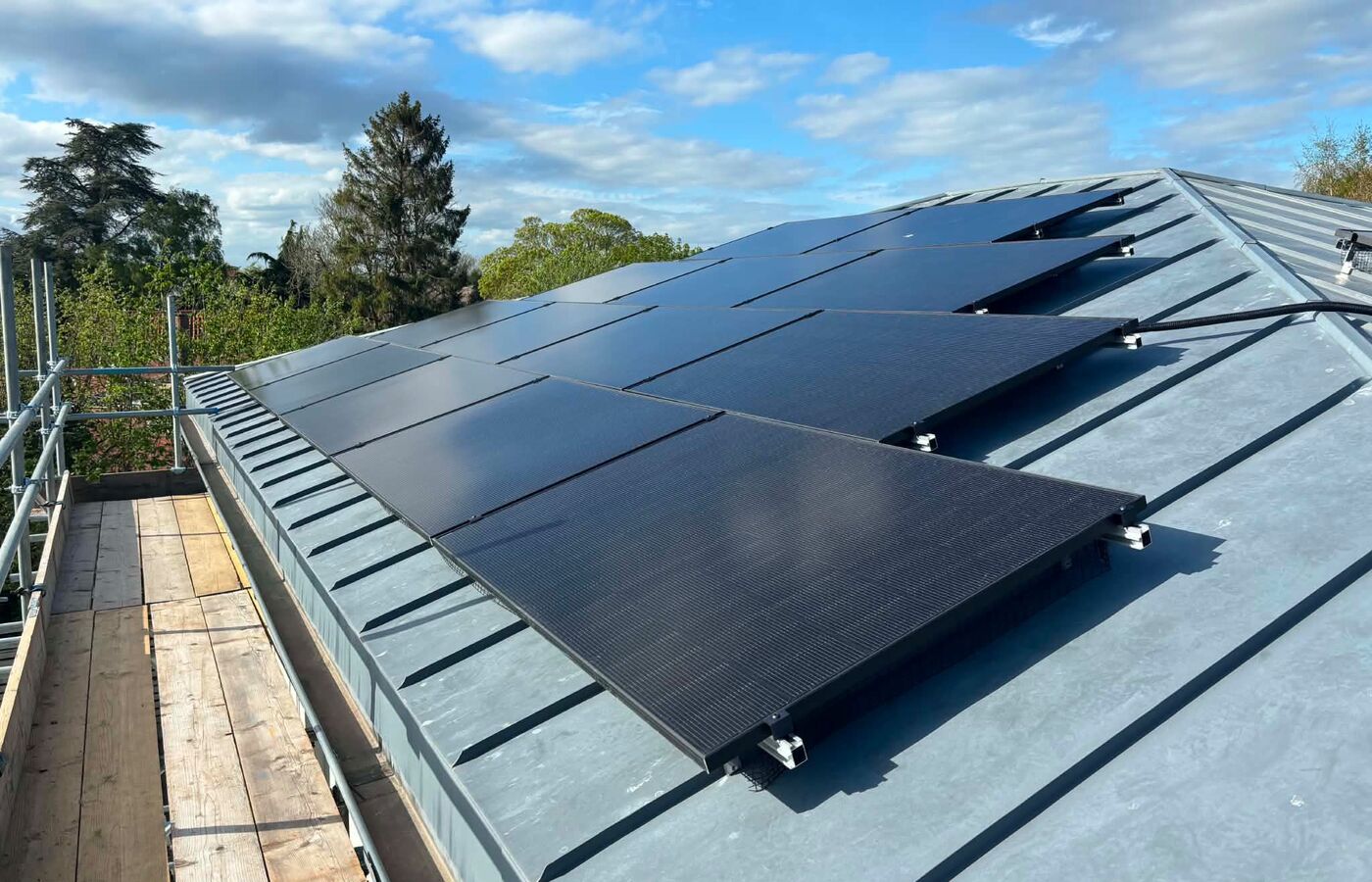 Solar panel installation