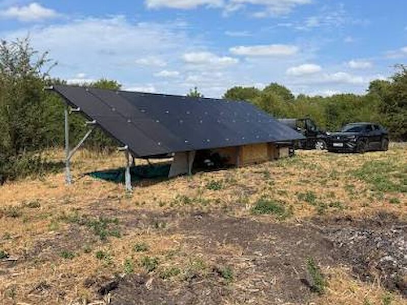 Off-grid ground-mounted array